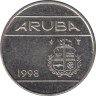 Монета. Аруба. 10 центов 1998 год. ав.
