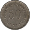 Монета. Финляндия. 50 пенни 1923 год. 