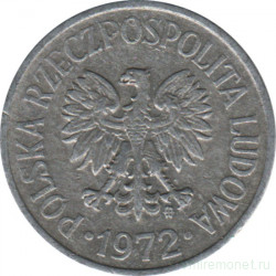 Монета. Польша. 20 грошей 1972 год. 