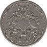 Монета. Барбадос. 25 центов 1994 год. ав.