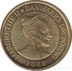 Монета. Дания. 20 крон 2009 год.