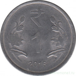 Монета. Индия. 1 рупия 2016 год.