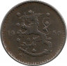 Аверс.Монета. Финляндия. 1 марка 1950 год. Железо.