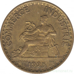 Монета. Франция. 1 франк 1925 год.