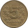 Реверс. Монета. Финляндия. 5 марок 1972 год.