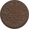 Монета. Нидерланды. 2.5 цента 1919 год. рев.