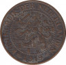 Монета. Нидерланды. 2.5 цента 1919 год. ав.
