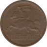 Монета. Литва. 5 центов 1936 год. рев.