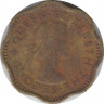 Монета. Цейлон (Шри-Ланка). 2 цента 1957 год. рев.