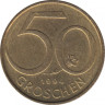 Монета. Австрия. 50 грошей 1994 год. ав.