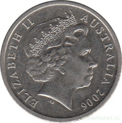 Монета. Австралия. 5 центов 2006 год.