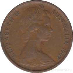 Монета. Австралия. 1 цент 1967 год.