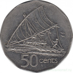 Монета. Фиджи. 50 центов 1996 год.
