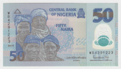 Банкнота. Нигерия. 50 найр 2019 год.