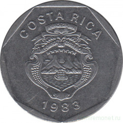 Монета. Коста-Рика. 5 колонов 1983 год.