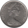 Монета. Бермудские острова. 5 центов 1985 год. рев.