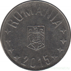 Монета. Румыния. 10 бань 2015 год.