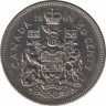 Монета. Канада. 50 центов 1969 год.