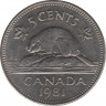 Монета. Канада. 5 центов 1981 год. ав.