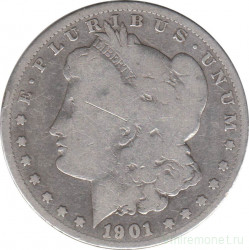 Монета. США. 1 доллар 1901 год. Монетный двор О.