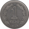 Монета. Аргентина. 1 песо 1959 год. ав.