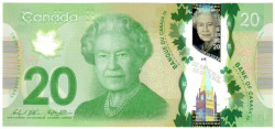 Банкнота. Канада. 20 долларов 2012 год. Тип 108а (1).