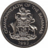 Монета. Багамские острова. 5 центов 1992 год. ав.