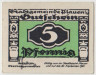 Бона. Нотгельд. Германия. Город Плауэн. 5 пфеннигов 1921 год. ав.