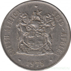 Монета. Южно-Африканская республика (ЮАР). 50 центов 1978 год.
