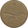 Монета. Дания. 1 крона 1944 год. ав.