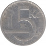 Монета. Чехословакия. 5 крон 1931 год. рев.