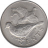 Монета. Великобритания. Британские Виргинские острова. 5 центов 1975 год. Matte. рев.