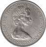 Монета. Великобритания. Британские Виргинские острова. 5 центов 1975 год. Matte. ав.