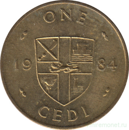 Монета. Гана. 1 седи 1984 год.