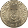  Монета. Кипр. 2 цента 1996 год. ав.