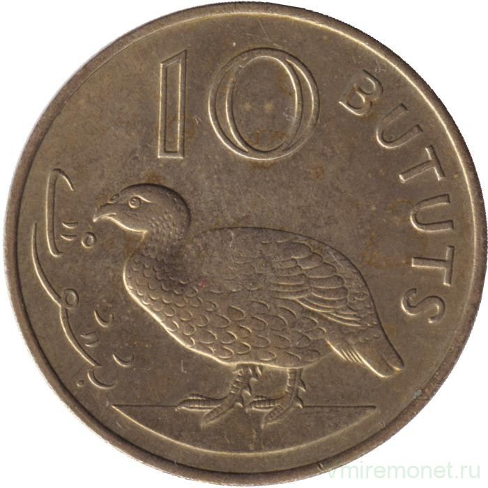 Монета. Гамбия. 10 бутутов 1971 год.