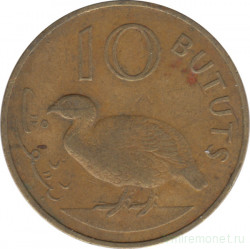Монета. Гамбия. 10 бутутов 1971 год.