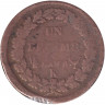 Монета. Франция. 1 десим 1799 год. K.