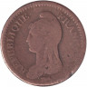 Монета. Франция. 1 десим 1799 год. K.