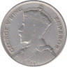 Монета. Новая Зеландия. 1/2 кроны 1933 год. рев.
