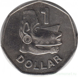 Монета. Соломоновы острова. 1 доллар 2005 год.