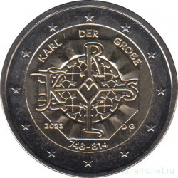 Монета. Германия. 2 евро 2023 год. 1275 лет со дня рождения Карла Великого. (G).