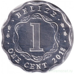 Монета. Белиз. 1 цент 2018 год.