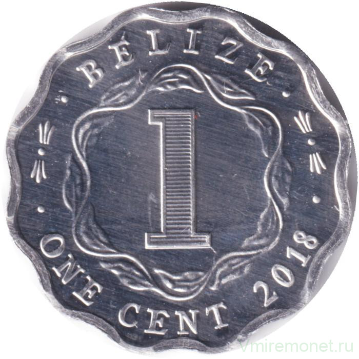 Монета. Белиз. 1 цент 2018 год.