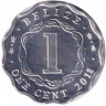Монета. Белиз. 1 цент 2018 год.