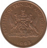 Монета. Тринидад и Тобаго. 1 цент 1993 год. ав.