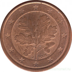 Монета. Германия. 1 цент 2005 год. (J).
