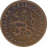  Монета. Чехословакия. 10 геллеров 1927 год. ав.