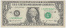 Банкнота. США. 1 доллар 2003 год. Серия L. Тип 515b.