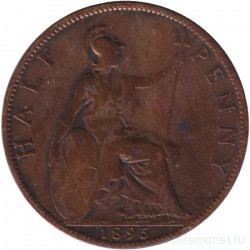 Монета. Великобритания. 1/2 пенни 1895 год.
